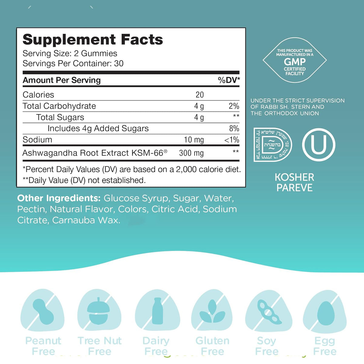 Zahler Chapter Six Ashwagandha, for Relaxation and Calming Support, 60 Gummies