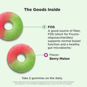 Olly Fiber Gummy Rings 50 Gummies Berry Melon Flavoured