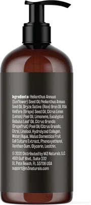 M3 Naturals Anti Cellulite Massage Oil Collagen + Stem Cell infused 240ml