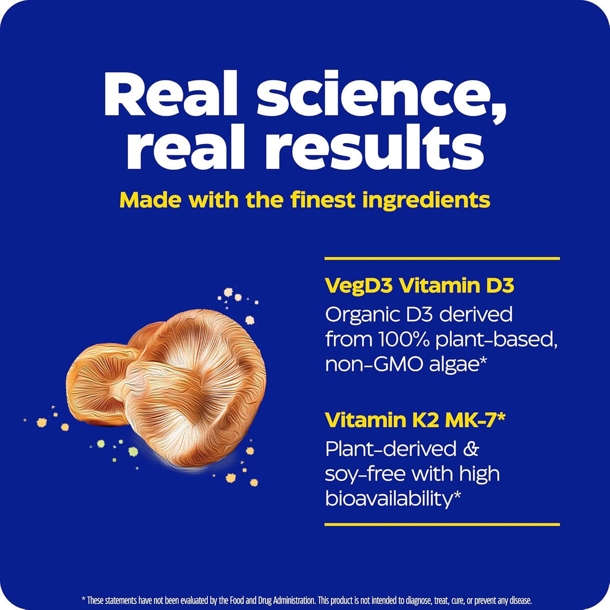 Enzymedica Vitamin D3 + K2 5000 IU D3 + 90 mcg K2 60 Caps