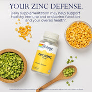 Solaray OptiZinc 30mg, Immune Support Supplement, Endocrine Systems & Cellular Health Support, 60 VegCaps