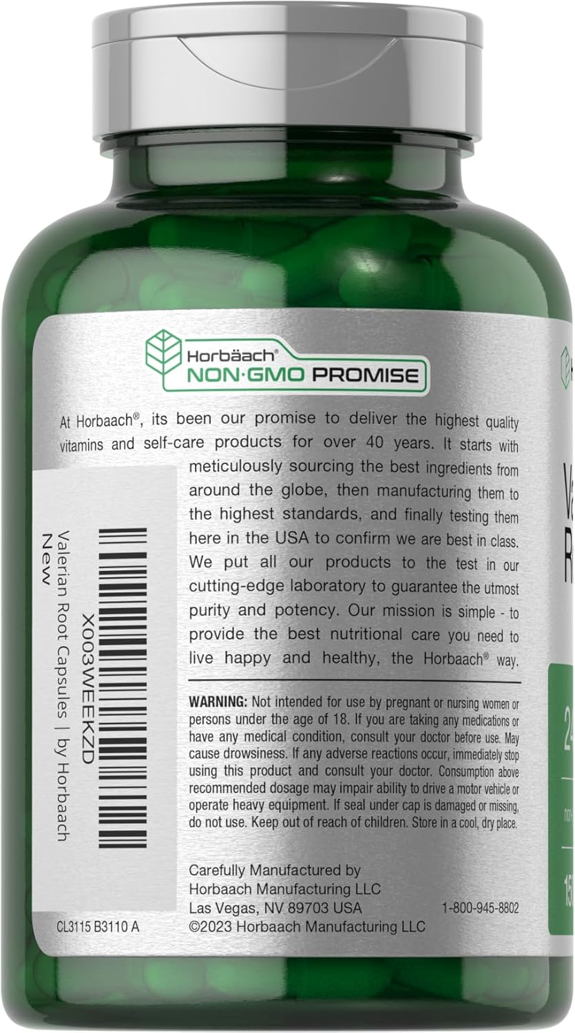 Horbaach Valerian Root 2400mg 150 Capsules