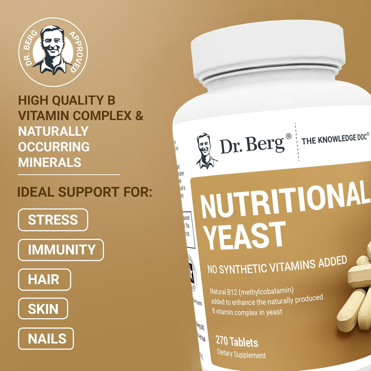Dr berg Nutritional yeast 270 tabs