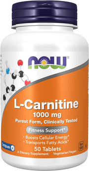 Now Foods L-Carnitine 1000 mg 50 tablets