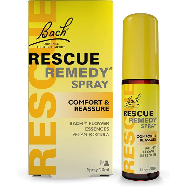 Bach Rescue Remedy Spray, Comfort and Reassure, Emotional Wellness, Flower Essence 20ml Spray Bottle