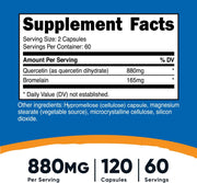 Nutricost Quercetin with Bromelain 880 mg 120 capsules