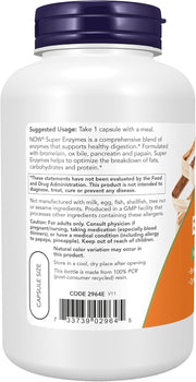 Now Foods Super Enzymes 180 Capsules