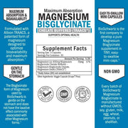 Bioschwartz Magnesium Bisglycinate Supports Muscle Relaxation & Promotes Healthy Nerve Function 180 caps
