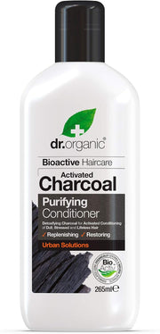 Dr.Organic - Charcoal Conditioner, Detoxifying charcoal, Activated Conditioning of Dull, Stressed and Lifeless Hair, 265 ml