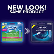 Dentek Inastant Pain Relief Benzocaine 20% for Oral Pain 50 applicators