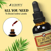 J.Crows Lugols Solution 2% Equivalent to USP or Higher Iodine + Potassium Iodide 60ml