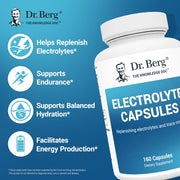 Dr Berg Electrolyte Replenishing Electrolytes and Trace Minerals for Liquids Balance in The Body 160 Caps
