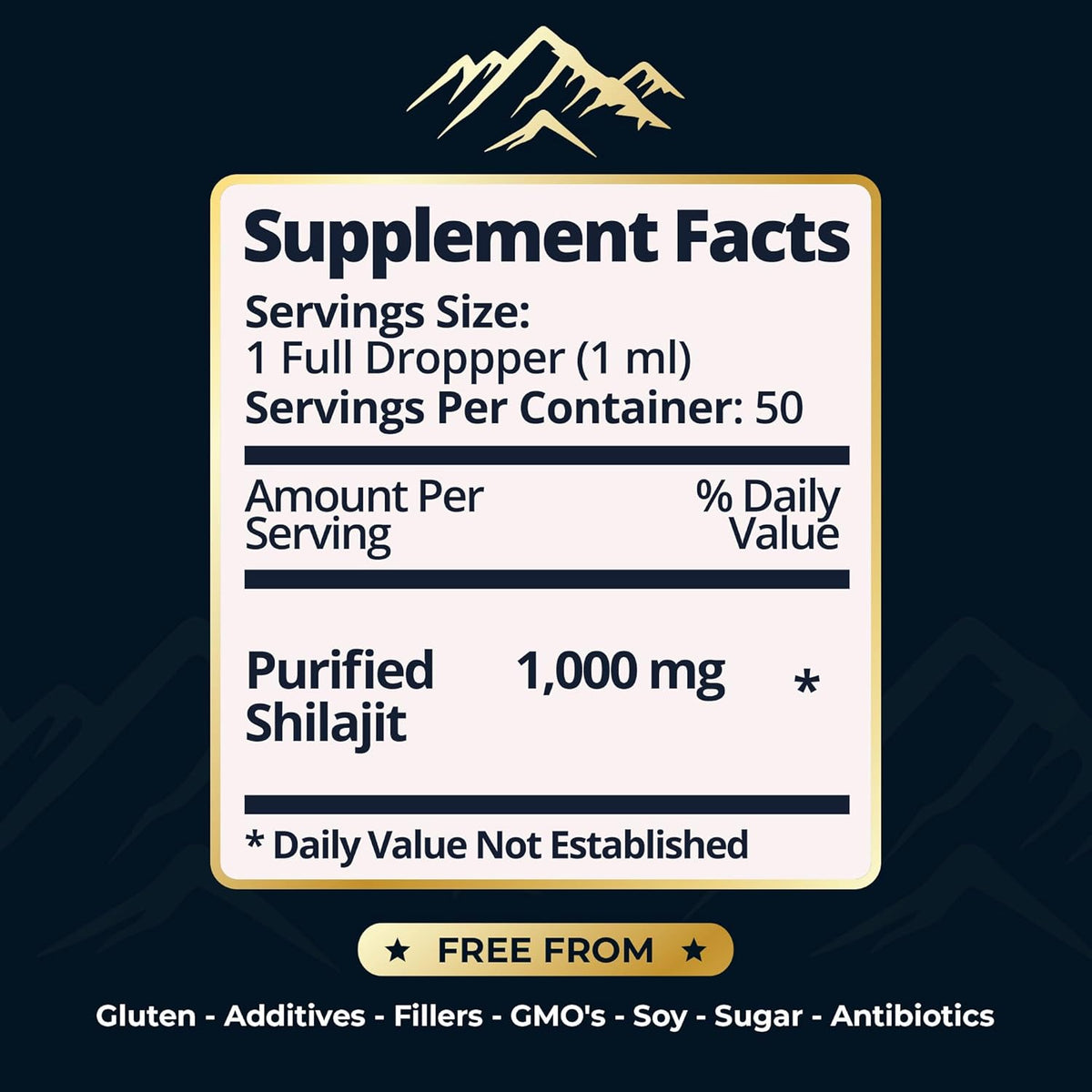 Benevolent Shilajit liquid drops with trace minerals 50ml