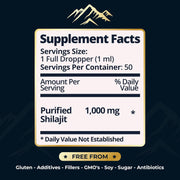 Benevolent Shilajit liquid drops with trace minerals 50ml
