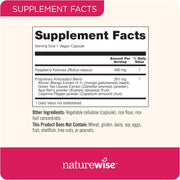 Naturewise Raspberry Ketones Plus 120 Veggie Capsules