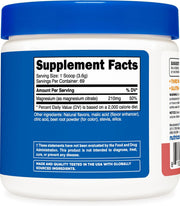 Nutricost Magnesium Citrate 210 mg 69 Servings 250g Fruit Raspberry Lemon Flavor