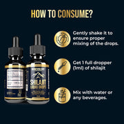 Benevolent Shilajit liquid drops with trace minerals 50ml
