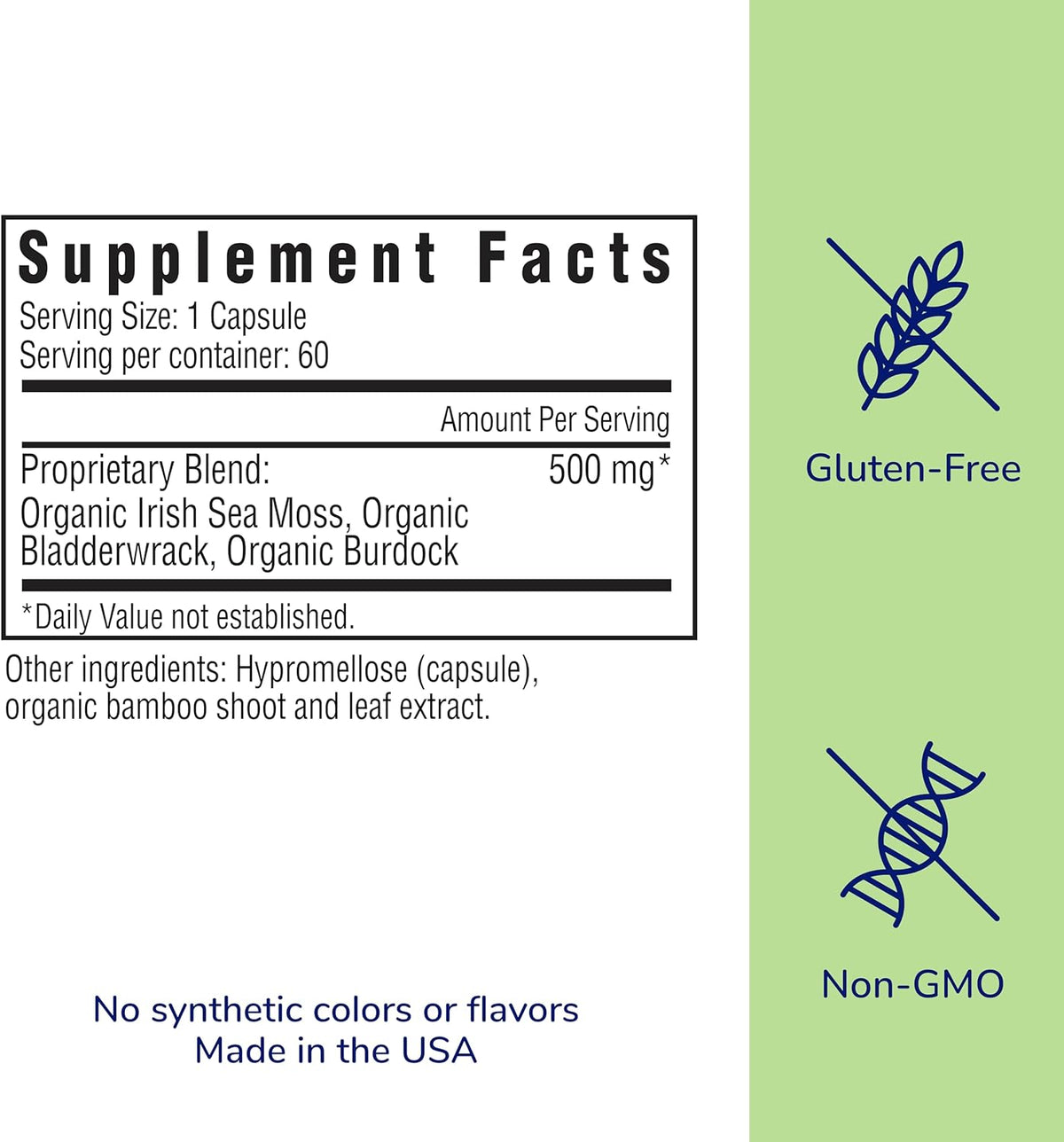 Her Own Irish Sea moss Detox & Metabolism 60 caps