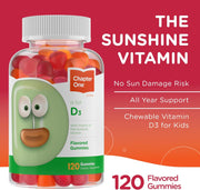 Chapter One Vitamin D3 - Bone & Immunity Support 120 Gummies