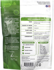 MRM Superfoods Organic Elderberry Fruit Powder Immune & Respiratory Health Support, Natural Energy Boost & Rich in Antioxidants 113g Immune Superberry