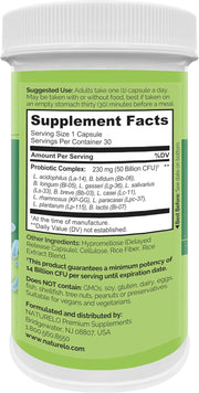 NATURELO Probiotic 50 Billion CFU 30 Delayed Release Capsules