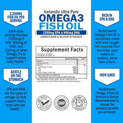 Bioschwartz Fish Oil Omega 3, 1200 mg EPA & DHA 900 mg, Lemon flavor Supports Joint, Eyes, Brain & Skin Health 90 Softgels