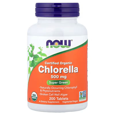 Now Foods Chlorella 500mg 200 tablets