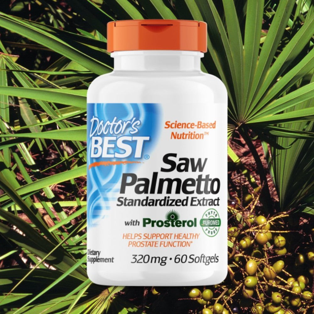Doctors Best Saw Palmetto Extract with Prosterol 320mg Supports Healthy Prostate Function 60 Softgels