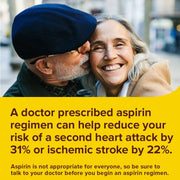 Bayer Aspirin Regimen, Low Dose, Pain Reliever, Help Reduce the Risk of Heart attack, 81mg 300 Enteric Coated Tablets