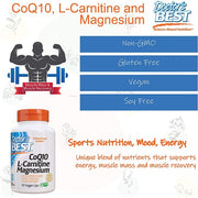 Doctors Best Coq10 L Carnitine Magnesium Supports Energy, Muscle Mass & Muscle Recovery 90 Veggie Caps
