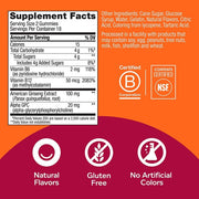 Olly Laser Focus, Ginseng, Alpha GPC, B Vitamins, Chewable Supplement to Optimize Your Thinking Power, 36 Gummies