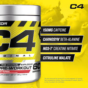 Cellucor C4 Original Explosive Pre-Workout 390grams 60 Servings Fruit Punch flavor