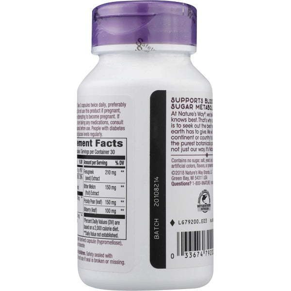 Nature’s Way Blood Sugar Manager, Support Blood Sugar Metabolism, 90 Capsules