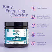 Zhou Creatine muscle growth support 225 grams 45 servings