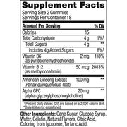Olly Laser Focus, Ginseng, Alpha GPC, B Vitamins, Chewable Supplement to Optimize Your Thinking Power, 36 Gummies