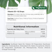 Horbaach Vitamin D3 + K2 4000 IU ( Mk-7 ) drops 60 ml