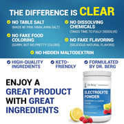 Dr Berg Electrolyte Powder Raspberry and Lemon Flavor 660g