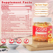 Nextdia CoQ10 Ubiquinol with coconut oil, black pepper, Ashwagandha, Magnesium , Vitamin D3, Folate & B12 60 gummies grape flavor