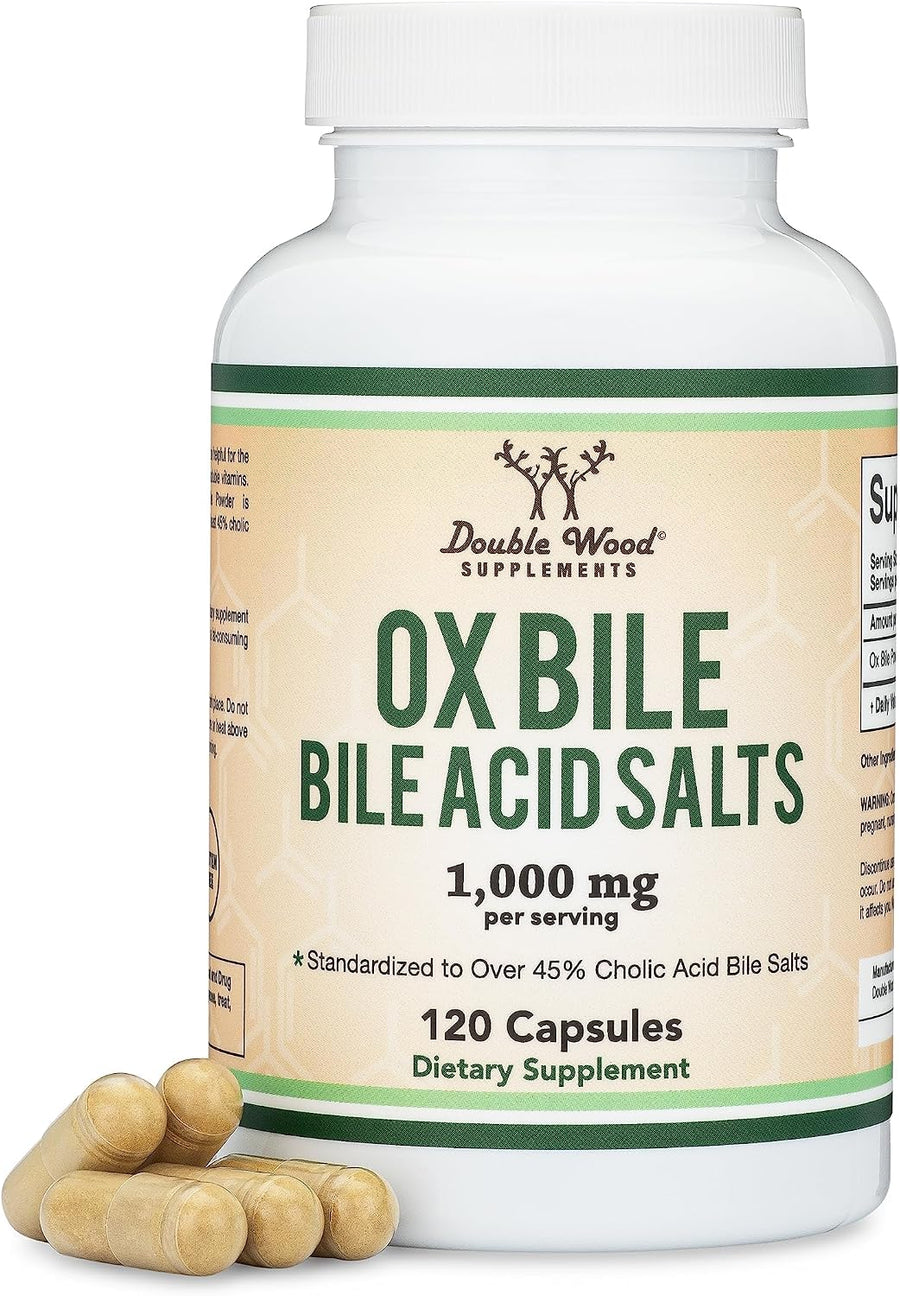 Double Wood Ox Bile Bile Acid Salts 1000mg 120 Caps