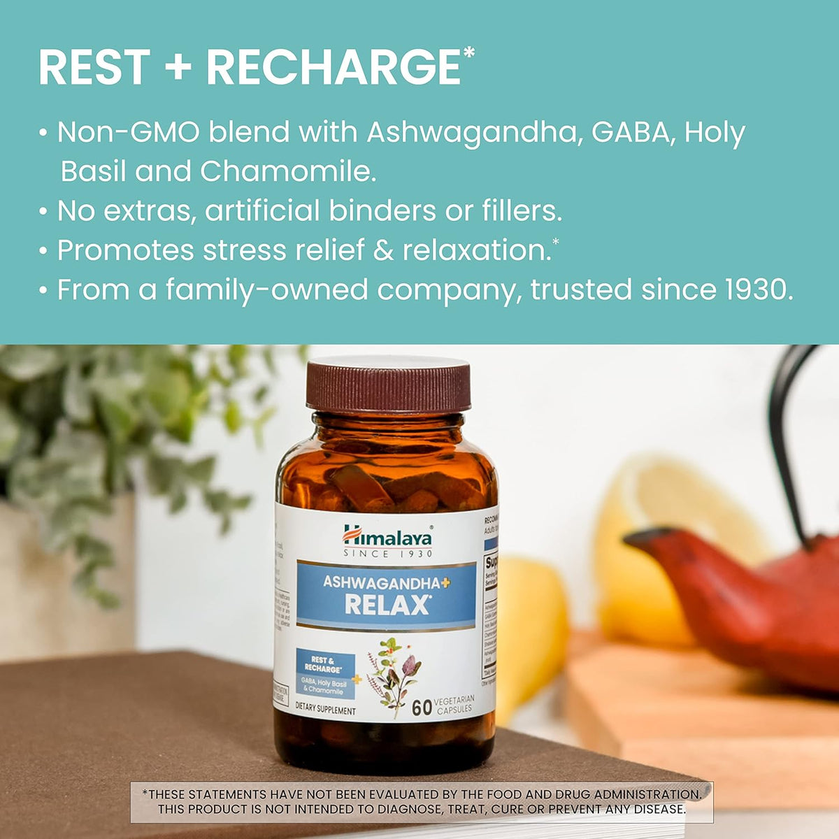 Himalaya Ashwagandha + Relax 60 Veg Capsules