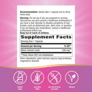Nature's Way Black Cohosh Root Supports Hormonal Balance 540mg 100 vegan Capsules