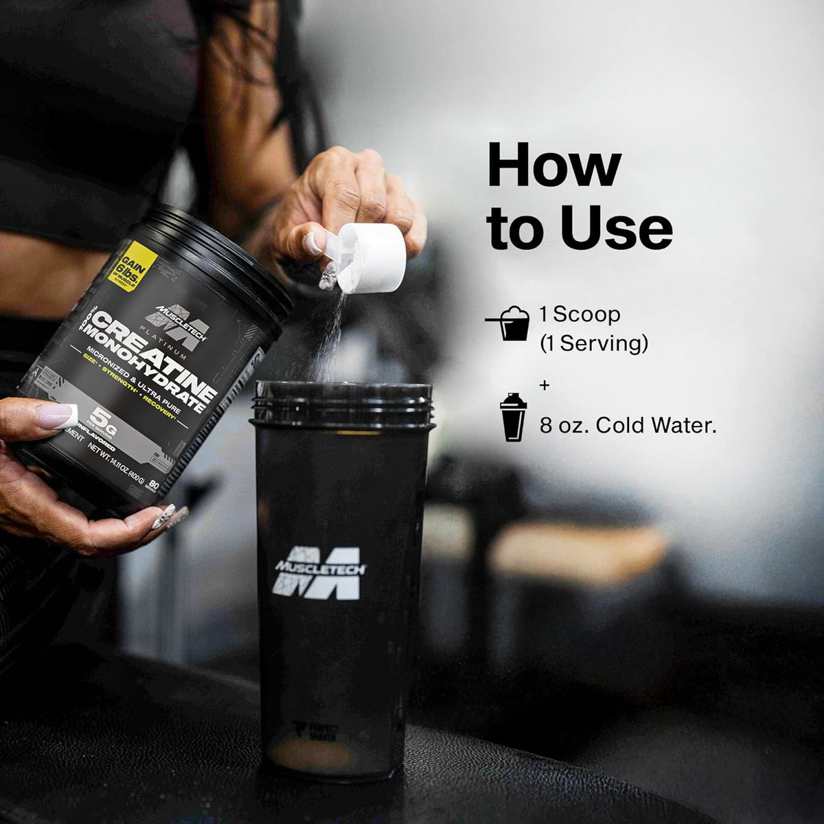 Muscletech platinum creatine - Enhance Muscle Strength & Increase Athletic Performance 400g