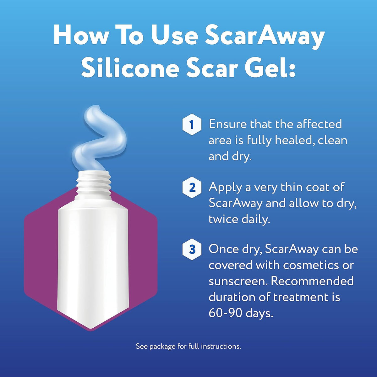 ScarAway Silicone Scar Gel For the Treatment of Scars & Post-surgical marks 10g