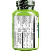 NATURELO Whole Food Multivitamin for Teens, Support Clear Skin, Mental focus, Immune Health, 60 Vegetarian Capsules