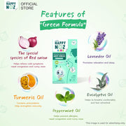 Happy Noz for kids Anti Virus & Allergy Patchs contains Organic Onion Oil, Eucalyptus Oil, Lavender Oil, Peppermint Oil & Turmeric Oil 100% Organic 6 Patchs