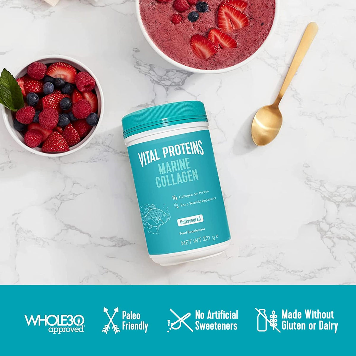 Vital Proteins Marine Collagen, for Skin, Hair, Nail and Joint, 12g per Serving, 221 g
