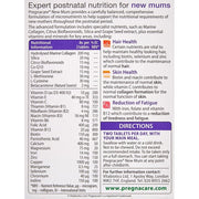 Pregnacare New Mum provides a carefully balanced, comprehensive formulation of micronutrients to help support the nutritional requirements of new mothers throughout the postnatal period. specific nutrients to help maintain normal energy release plus skin