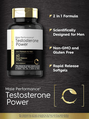 Carlyle Male Performance Testosterone Powerful Formula 60 Softgels