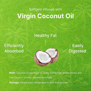 Deal Supplement Vitamin D3+K2 With Coconut Oil 10000 IU Vitamin D3 200mcg Vitamin K2 250 Softgels