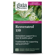Gaia Herbs Resveratrol 150, Beauty & Radiance Antioxidant Supports Hair, Skin & Nails 50 Liquid Phyto-Capsules